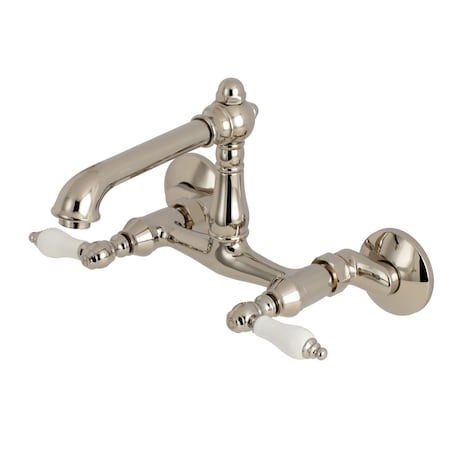 English Country KS7226PL 6-Inch Adjustable Center Wall Mount Kitchen Faucet KS7226PL